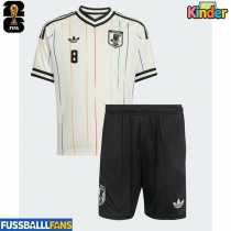 Japan Takumi Minamino #8 Auswärts Trikotsatz Kinder EM 2024 Kurzarm (+ Kurze Hosen)